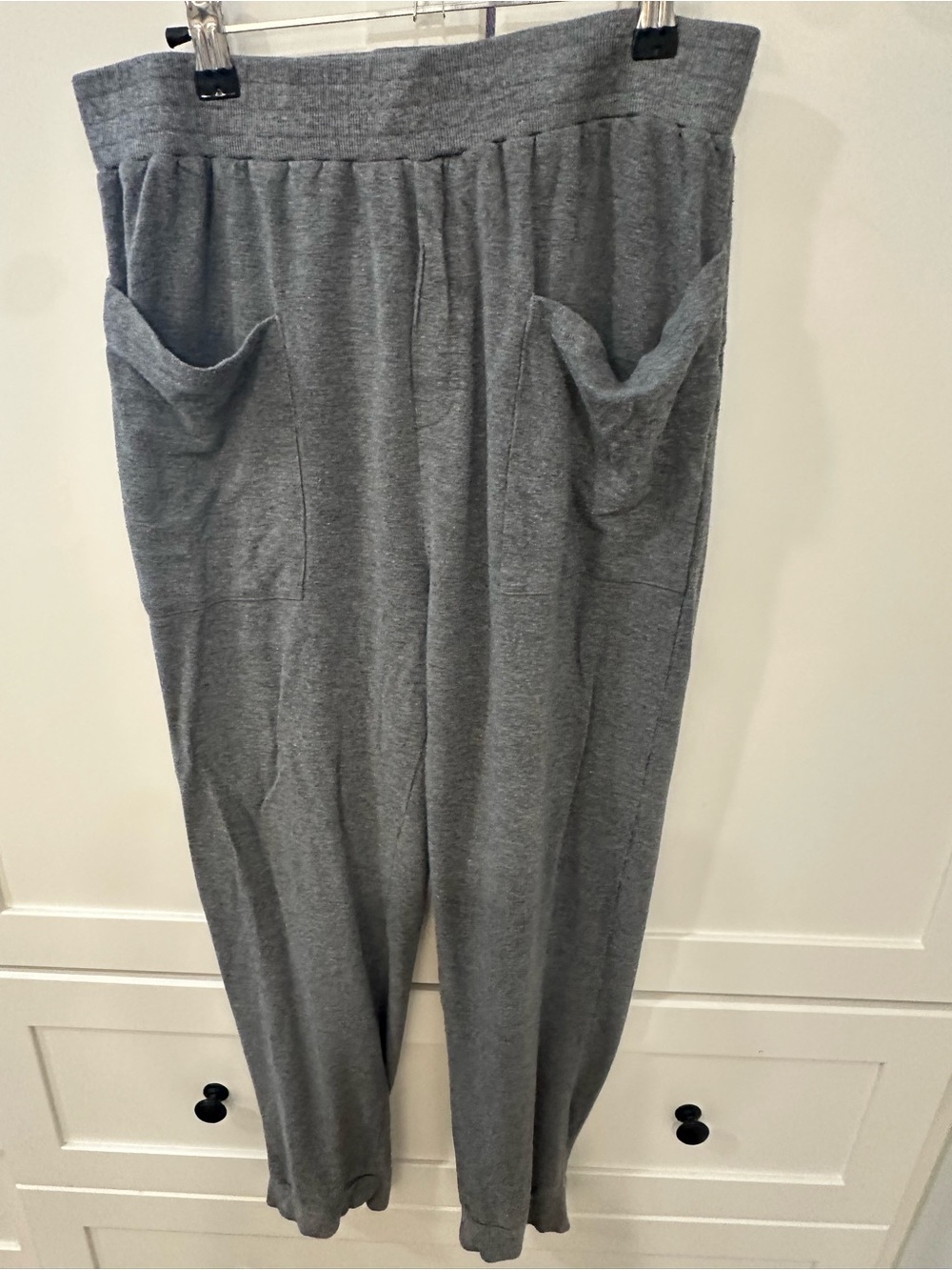 l*space Heather Gray Relaxed Knit Joggers with Front Pockets